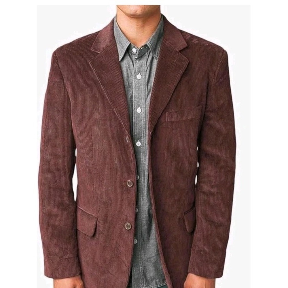 Men's Corduroy Blazer by Abbott Elementary Sienna Brown- Size XL NWT